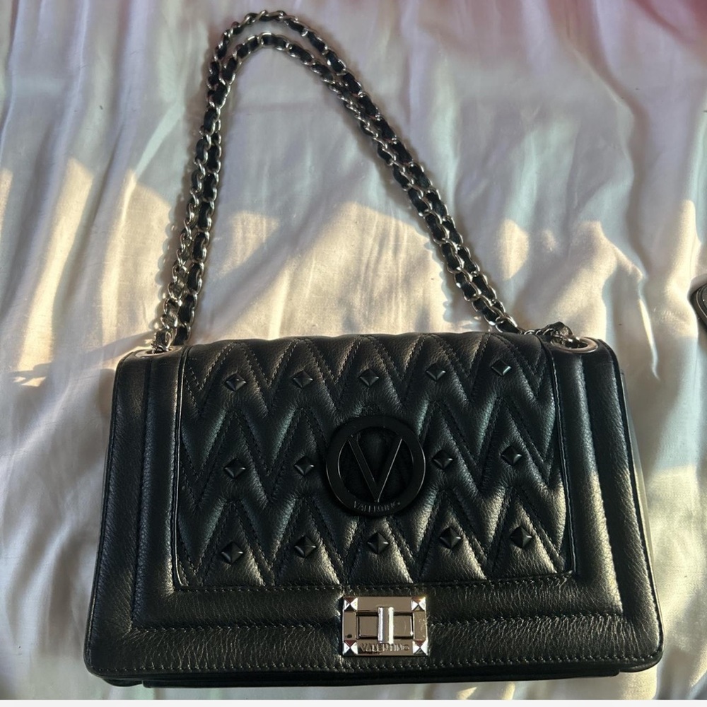 Valentino Black Quilted Shoulder Bag